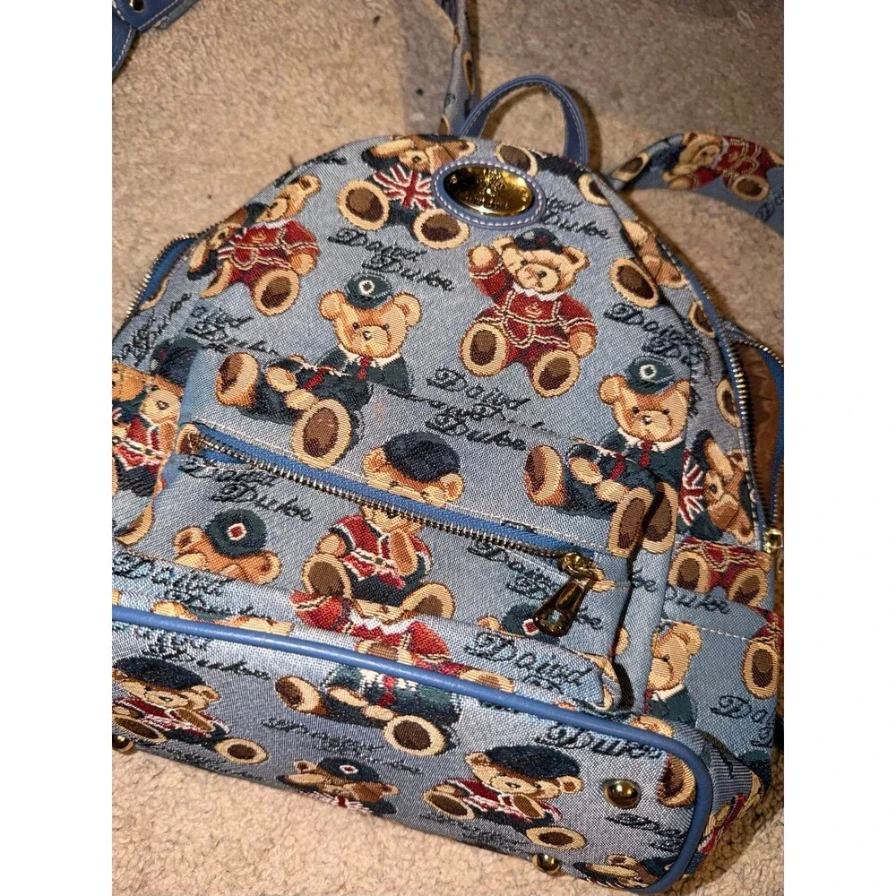 Daivd Duke bear backpack pattern London England dressed up costume bear